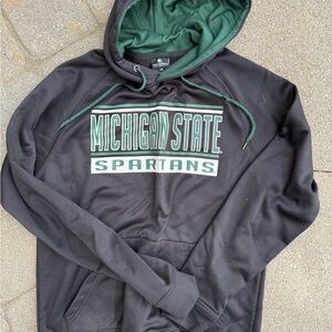 Michigan State Spartans Black and Green Hoodie